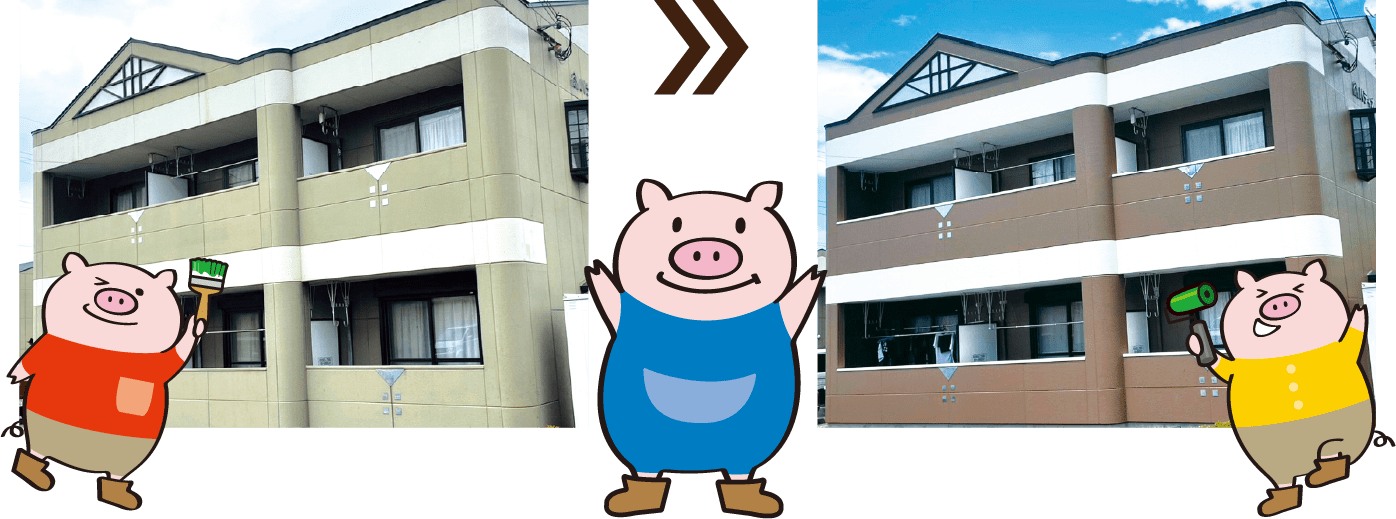 そんなお悩みからあなたを解放するのが 完全自社施工の外壁塗装ぴーすです。